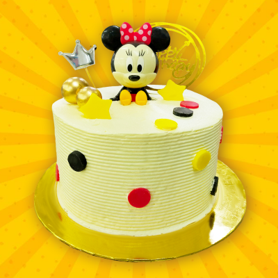 2D Cake - Minnie (White)