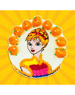 2D Cake - Dress Up Anna 2
