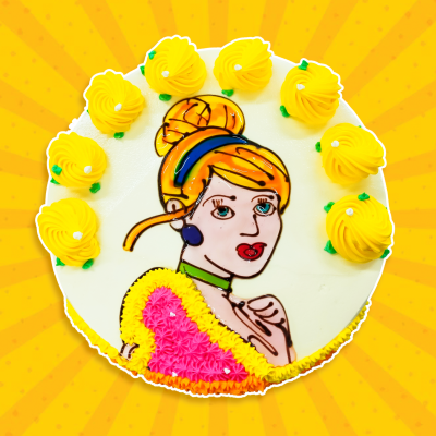 2D Cake - Dress Up Cinderella 1