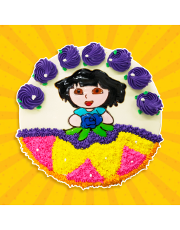 2D Cake - Dora Princess 1