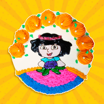 2D Cake - Dora Princess 2