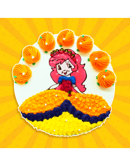 2D Cake - Strawberry Shortcake Princess 3