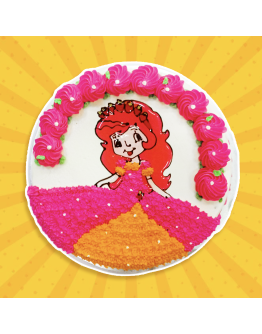 2D Cake - Strawberry Shortcake Princess 4