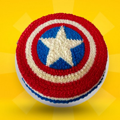 2D Cake - Captain America