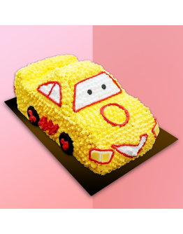 3D Cake - Yellow Car 1