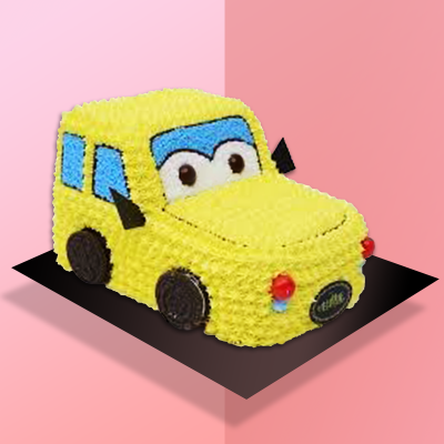 3D Cake - Yellow Car 2
