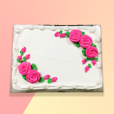 2KG Rectangular - Icing Flower II