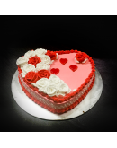 Romantic Love Heart Cake