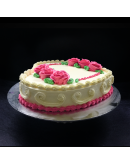 Candy Roses Love Heart Cake