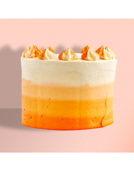 Ombre Flame Tower Cake
