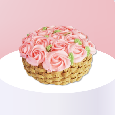 Rosette cake - Spring Basket
