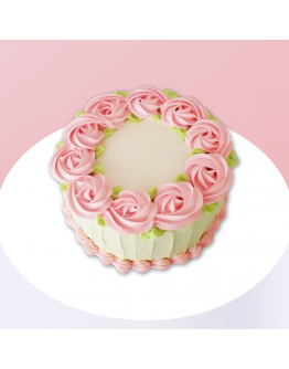 Rosette cake - Delight Floral Wreath