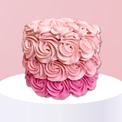 Rosette cake - Pink Church