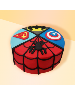 Royal Marvel & DC Superhero Cake