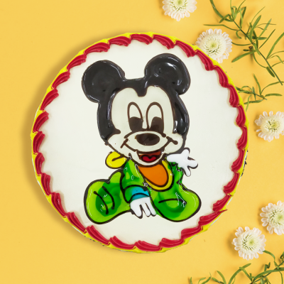 Piping Jelly Cake - Little Mickey