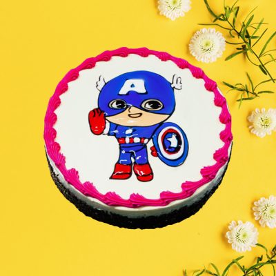Piping Jelly Cake - Captain America 5