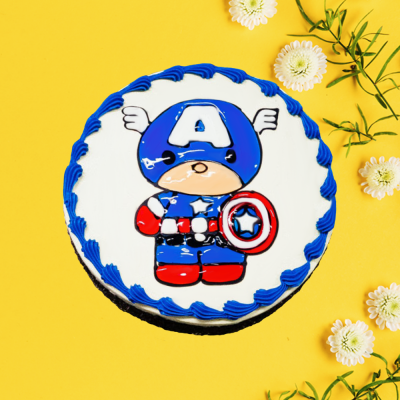 Piping Jelly Cake - Captain America 7