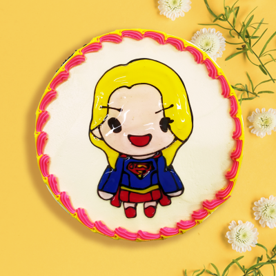 Piping Jelly Cake - SuperWoman