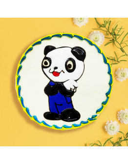 Piping Jelly Cake - Panda