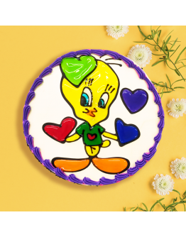 Piping Jelly Cake - Tweety Bird