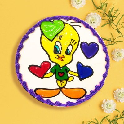 Piping Jelly Cake - Tweety Bird