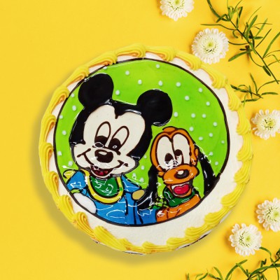 Piping Jelly Cake - Little Mickey 2