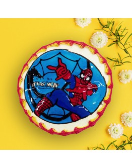 Piping Jelly Cake - spiderman 2