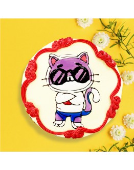 Piping Jelly Cake - cool cat