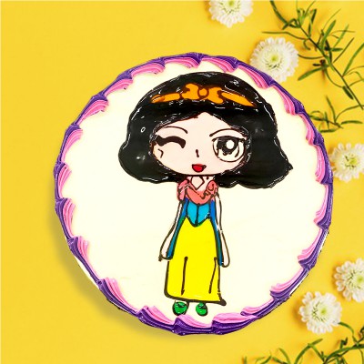Piping Jelly Cake - snow white 3
