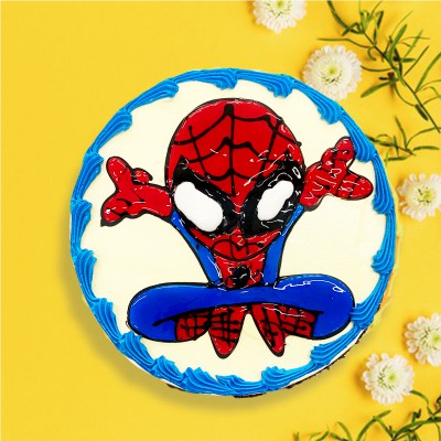 Piping Jelly Cake - spiderman 3