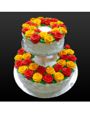 2 Tier - Delicate Summer Wedding Cake